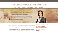 Desktop Screenshot of karpatkinlaw.com